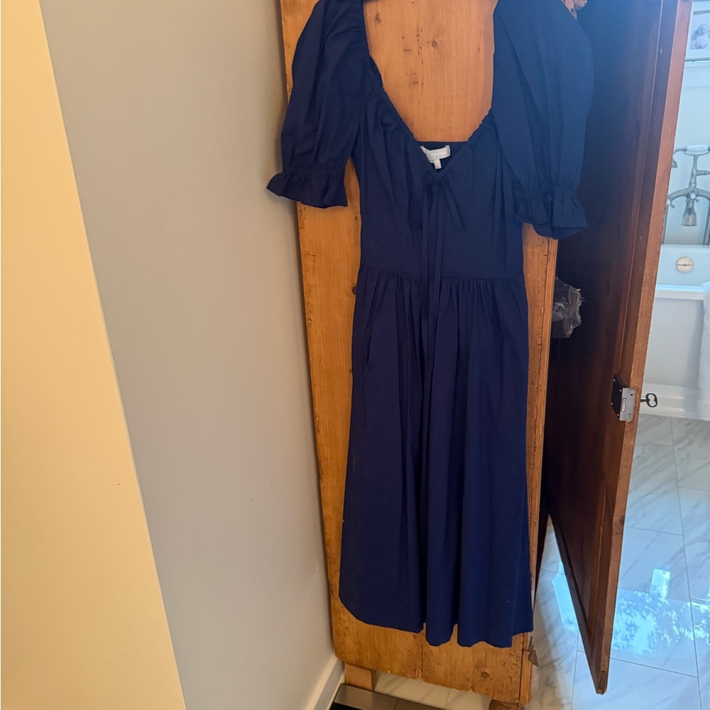 Hill House Blue Puff Sleeve Sundress